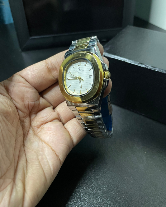PATEK PHILIPPE NAUTILUS – SILVER GOLDEN & WHITE