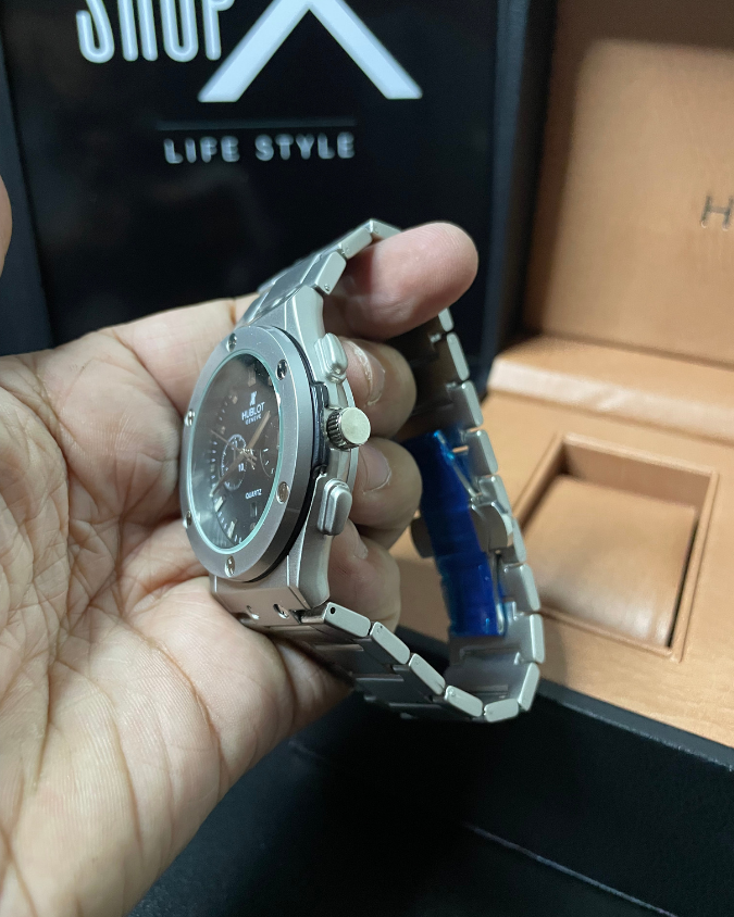 HB Premium Watch - Luxury Black Matte Chain