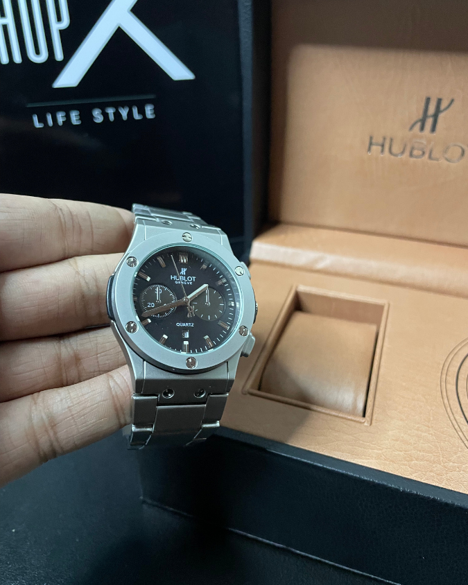 HB Premium Watch - Luxury Black Matte Chain