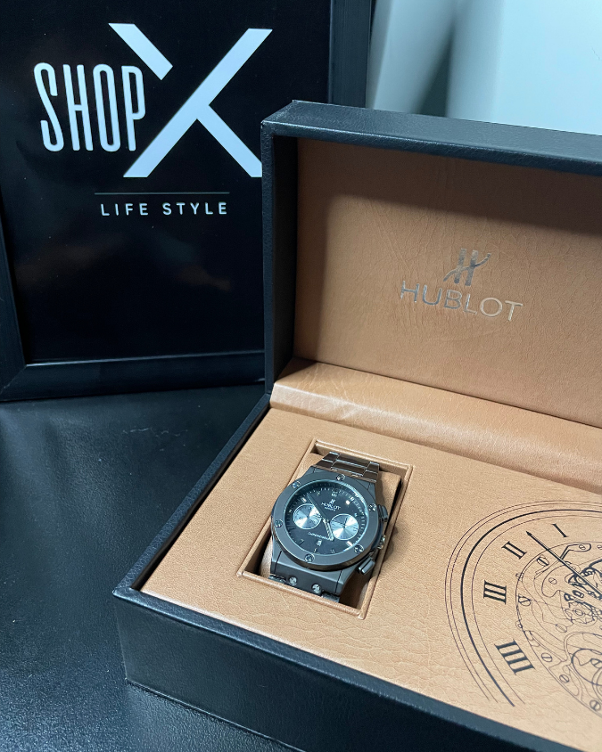 HB Premium Watch - Luxury Black Matte Chain