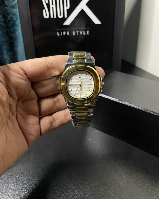 PATEK PHILIPPE NAUTILUS – SILVER GOLDEN & WHITE